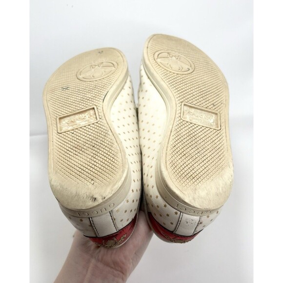 Gucci Cream and Red Sneakers - Picture 9 of 12
